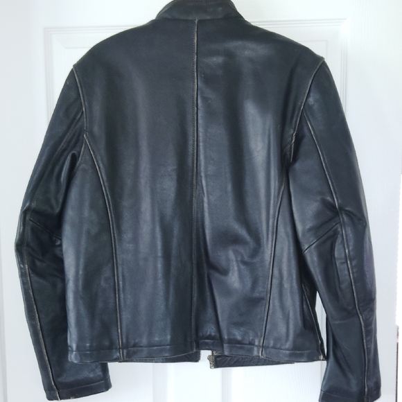 Structure Black Heavyweight Shirt Jacket with Stand-Up Collar - Picture 3 of 4